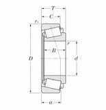 Bearing, Taper Roller Bearing, Single Type, zba. 35 mm (d)  62 mm (D)  18 mm (T); Qty = 5; BER-TS-S-32007X-5