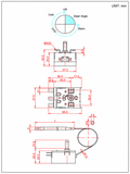 Thermostat, Adjustable, Capillary Type, Knob Type, Production Required, zae. 20 - 120 °C (t)  16/250, 10/400 A/VAC (E)  Φ6 x 83 mm (B); Qty = 100; THE-ACKP-GS-120S-100