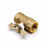 Valve, Brass Ball Valve, Butterfly  Handle, Industrial Use, zad. 20A    3/4 (24.1) inch (mm) (PT Type) ; Qty = 1; VAL-BVBH-P75-1