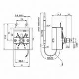 Thermostat, Manual Type, Capillary Type, zag. 320 °C (t)  5 mm (B)  65 mm (BL); Qty = 100; THE-MC-GS-320-100