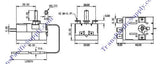 Thermostat, Adjustable, Capillary Type, Knob Type, zaa. -30 ~ 30 °C (t)  20/250 A/V (E)  05.8 X 127 mm (B); Qty = 10; THE-ACKR-TS-030S-10