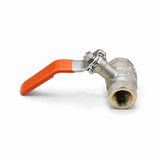 Valve, Brass Ball Valve, Long Neck, Industrial Use, zaa. 15A    1/2 (18.6) inch (mm) (PT Type) ; Qty = 5; VAL-BVLN-P50-5