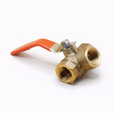 Valve, Brass Ball Valve, Tee Type Valve, zab. 8A    1/4(11.4) inch(mm) PT ; Qty = 1; VAL-BB-TY-BB-T-1/4(11.4)-1