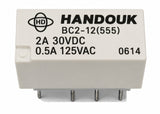 Relay, Telecom Relay, zbj. 2A 30VDC,  0.5A 125VAC    10V 140mW   ; Qty = 200; REL-TH-BC2-10-200