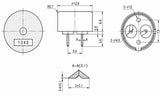 Buzzer, Piezo, DIP Type, zal. 3 V   ≥70 dB   1~30 V ; Qty = 100; BUZ-PD1340-100