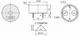 Buzzer, Piezo, DIP Type, zak. 5 V   ≥80 dB   1~30 V ; Qty = 100; BUZ-PD1440-100
