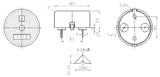 Buzzer, Piezo, DIP Type, zaj. 3 V   ≥74 dB   1~30 V ; Qty = 1000; BUZ-PDDBUZPD-1712-1000