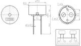 Buzzer, Piezo, DIP Type, zai. 3 V   ≥70 dB   1~30 V ; Qty = 1000; BUZ-PDDBUZPD-1720-1000