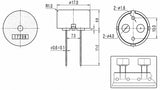 Buzzer, Piezo, DIP Type, zai. 3 V   ≥70 dB   1~30 V ; Qty = 1000; BUZ-PD1720-1000