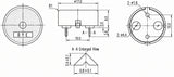 Buzzer, Piezo, DIP Type, zah. 5 V   ≥80 dB   1~30 V ; Qty = 100; BUZ-PD1740-100