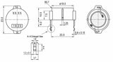 Buzzer, Piezo, DIP Type, zag. 9 V   ≥80 dB   1~30 V ; Qty = 1000; BUZ-PD1920-1000