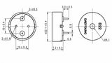 Buzzer, Piezo, DIP Type, zae. 9 V   ≥70 dB   1~25 V ; Qty = 100; BUZ-PD2220-100