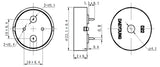 Buzzer, Piezo, DIP Type, zae. 9 V   ≥70 dB   1~25 V ; Qty = 30; BUZ-PDDBUZPD-2220-30