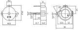 Buzzer, Piezo, DIP Type, zab. 9 V   ≥92 dB   1~30 V ; Qty = 30; BUZ-PDDBUZPD-2328-30