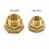 Fitting, Brass Fitting, Connector for Water Tank, zaa. 8A    1/4 Inch  ; Qty = 2; FIT-B-CWTY-P25-2