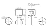 Buzzer, Magnetic, DIP Type, zak. 1.5 V   ≥92 dB   1~2 V ; Qty = 30; BUZ-MDDBUZMD-1201-30