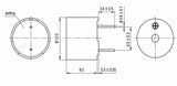 Buzzer, Magnetic, DIP Type, zaj. 3 V   ≥85 dB   2~4 V ; Qty = 40; BUZ-MD-1203-40
