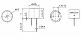 Buzzer, Magnetic, DIP Type, zah. 12 V   ≥85 dB   7~16 V ; Qty = 40; BUZ-MD-1212-40