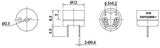 Buzzer, Magnetic, DIP Type, zag. 5 V   ≥90 dB   4~8 V ; Qty = 1000; BUZ-MDDBUZMD-1285-1000