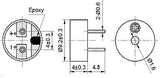Buzzer, Magnetic, DIP Type, zae. 3 V   ≥85 dB   2~5 V ; Qty = 30; BUZ-MDDBUZMD-90403-30
