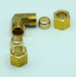 Fitting, Brass Fitting, Ring Elbow Connector(Both End), zaf. REB    3/4(19.05) inch(mm) Flare ; Qty = 10; FIT-B-REBY-REB-3/4(19.05)-10