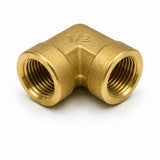 Fitting, Brass Fitting, Female Elbow Connector, zae. 20A    3/4 (24.1) Inch (mm) (PT) ; Qty = 2; FIT-B-FECY-P75-2