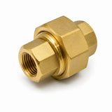 Fitting, Brass Fitting, Female Union(Straight), zac. 15A    1/2 (18.6) Inch (mm)  (PT) ; Qty = 10; FIT-B-FUSY-P50-10