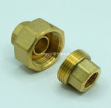 Fitting, Brass Fitting, Female Union(Straight), zaa. 8A    1/4(11.4) Inch(mm) PT ; Qty = 3; FIT-B-FUSY-FUS-1/4(11.4)-3