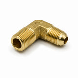 Fitting, Brass Fitting, Flared Elbow Fitting, zas.  3/4 (26.4) inch (mm) (PT)  3/4 (19.05) inch (mm) (Flared); Qty = 2; FIT-B-FEFY-P75-P75-2