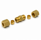 Fitting, Brass Fitting, Flared Fittings(Ring Connector), zaa. 1/8 (3.18) inch (mm) (T)    (Flared) ; Qty = 10; FIT-B-FFU-P13-10
