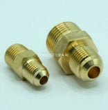 Fitting, Brass Fitting, Flared Male Connector, zaj. 10A    3/8(16.6) inch(mm) PT  5/16(7.94) inch(mm) Flare; Qty = 20; FIT-B-FMCY-FMC-3/8(16.6)-5/16(7.94)-20