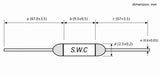 Thermal Cutoff Fuse, SW-2, zaa.  98+2,-2
 ℃ (C) ; Qty = 10; THC-2-S-102-10