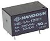 Relay, Power Relay, zcj.  5A250VAC    12VDC0.20W  ; Qty = 100; REL-PH-HE-1A-12SH-100