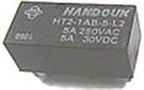 Relay, Power Relay, zjo.  5A250VAC 5A30VDC    150mW  ; Qty = 100; REL-PH-HT2-1AB(2A)-24-L1-100