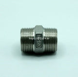 Fitting, Stainless Steel Fitting, Hex Male Connector, zac. 10A    3/8(16.6) inch(mm) PT ; Qty = 4; FIT-S-HMCY-HMC-3/8(16.6)-4