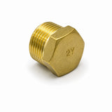 Fitting, Brass Fitting, Hex Plug (Hole Cover), zab. 8A    1/4 (13.1) inch (mm) (PT) ; Qty = 20; FIT-B-HPY-P25-20