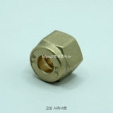 Fitting, Brass Fitting, Lock Nut, High Pressure, zad. 1/2(12.7) inch(mm)  ; Qty = 10; FIT-B-LNHPY-H-102-10