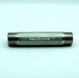 Fitting, Stainless Steel Fitting, Male Connector(Long), zah. 40A    1.5(46.3) inch(mm) PT  100 mm L; Qty = 4; FIT-S-MCLY-MCL-40A-1.5(46.3)-100-4