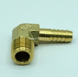 Fitting, Brass Fitting, Outer Thread Elbow Fittings, zah. 10A    3/8(16.6) inch(mm) PT  11 mm ID; Qty = 10; FIT-B-OTEY-OTE-3/8(16.6)-11-10