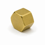 Fitting, Brass Fitting, PT Cap, zad. 15A    1/2 (18.6) Inch (mm) (PT) ; Qty = 5; FIT-B-PTCY-P50-5