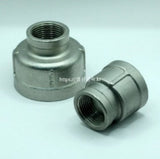 Fitting, Stainless Steel Fitting, Pipe Connector(Both Side Different Size), zad. 3/4(24.1) inch(mm) PT  1/2(18.6) inch(mm) PT ; Qty = 10; FIT-S-PCDY-PCD-3/4(24.1)-1/2(18.6)-10