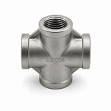 Fitting, Stainless Steel Fitting, Pipe Cross Connector, zac. 20A    3/4 (24.1) inch (mm) (PT Type) ; Qty = 3; FIT-S-PCCY-P75-3
