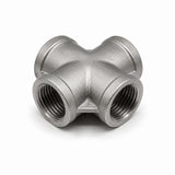 Fitting, Stainless Steel Fitting, Pipe Cross Connector, zac. 20A    3/4 (24.1) inch (mm) (PT Type) ; Qty = 3; FIT-S-PCCY-P75-3