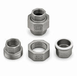 Fitting, Stainless Steel Fitting, Pipe Union, zae. 20A    3/4 (24.1) inch (mm) (PT Type) ; Qty = 2; FIT-S-PUY-P75-2