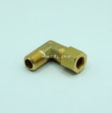 Fitting, Brass Fitting, Ring Elbow Connector, zal. REC    3/8(16.6) inch(mm) PT  5/16(7.94) inch(mm) Flare; Qty = 5; FIT-B-RECY-REC-3/8(16.6)-5/16(7.94)-5