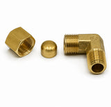 Fitting, Brass Fitting, Ring Elbow Connector, zav.  3/4 (26.4) inch (mm) (PT)  3/4 (19.05) inch (mm) (Flare); Qty = 3; FIT-B-RECY-P75-P75-3