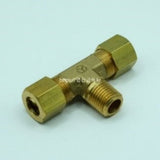 Fitting, Brass Fitting, Ring Tee Fitting B, zad. RTB    1/4(13.1) inch(mm) PT  5/16(7.94) inch(mm) Flare; Qty = 2; FIT-B-RTBY-RTB-1/4(13.1)-5/16(7.94)-2