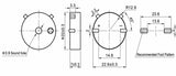 Buzzer, Piezo, SMD Type, zab. 12 V   ≥70 dB   1~30 V ; Qty = 1000; BUZ-PS-2270-1000