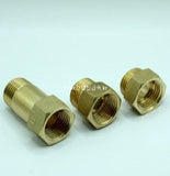 Fitting, Brass Fitting, Service Fitting, zag. SF    1/2 inch PT  150 mm L; Qty = 10; FIT-B-SFY-SF-1/2-150-10