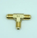 Fitting, Brass Fitting, Tee Connector A, zac. TCA    5/16(7.94) inch(mm) Flare ; Qty = 20; FIT-B-TCAY-TCA-5/16(7.94)-20